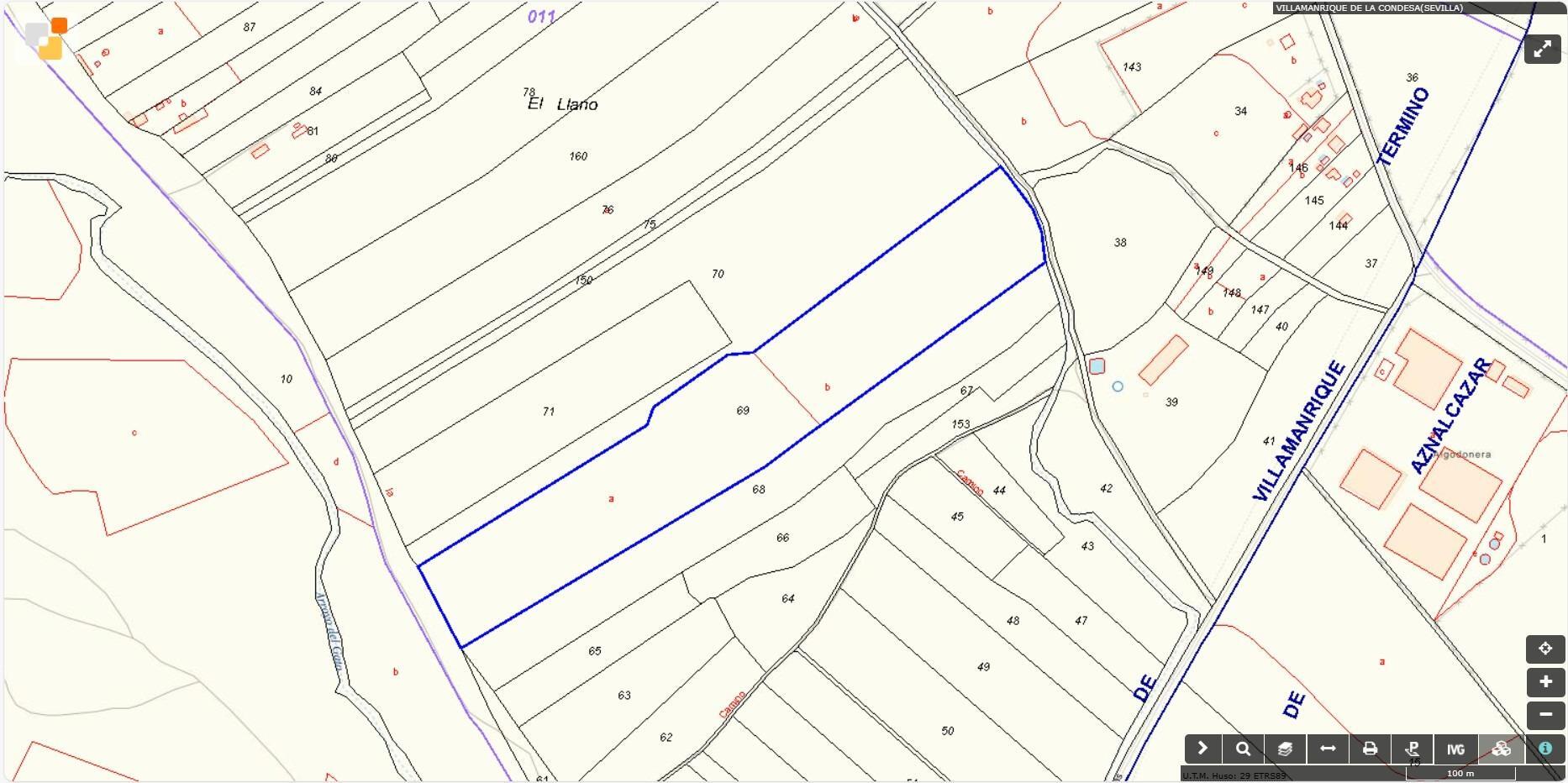 Terreno en venta  calle Polígono 11 Parcela 69 EL LLANO. VILLAMANRIQUE DE, Villamanrique de la Condesa  24/26