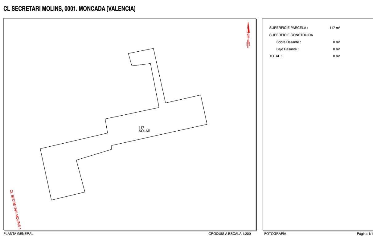 Terreno en venta en calle Secretari Molins, 1, Moncada 14/18