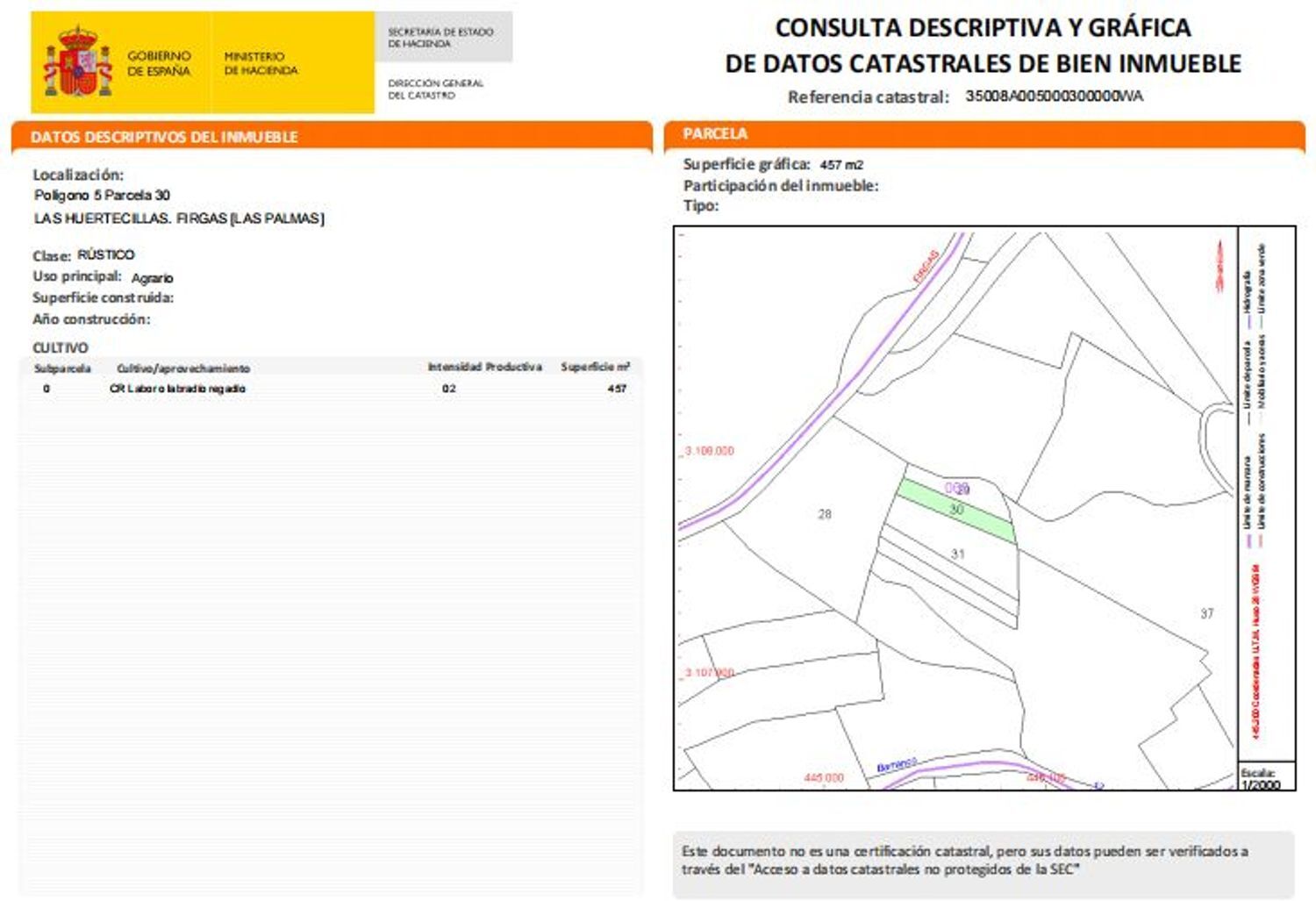 Suelo en venta, Firgas, Las Palmas, Las Palmas